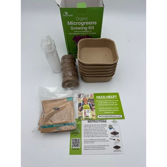 ZestiGreens Organic Microgreens Growing Kit – Grow 6 Varieties in 7-10 Day - Picture 5 of 5
